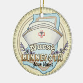 Minnesota Nurse Keramik Ornament (Links)