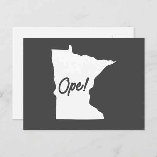 Minnesota Ope Postkarte (Vorne/Hinten)
