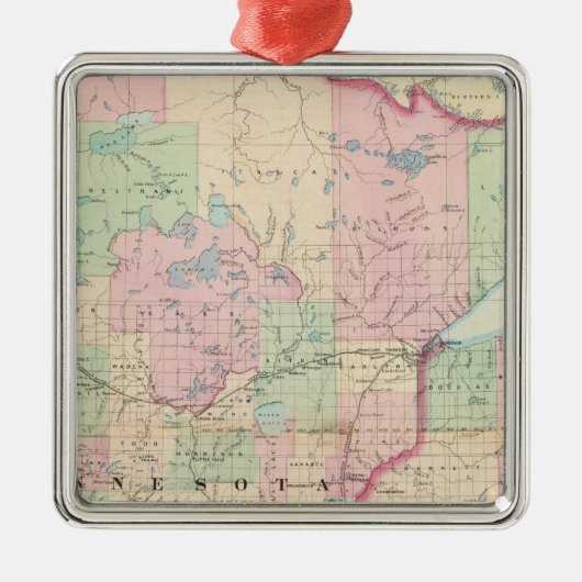 Minnesota Ornament Aus Metall (Vorne)