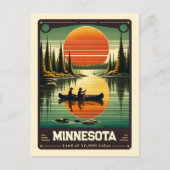 Minnesota | Patriotischer Geist Vintag Postkarte (Vorderseite)