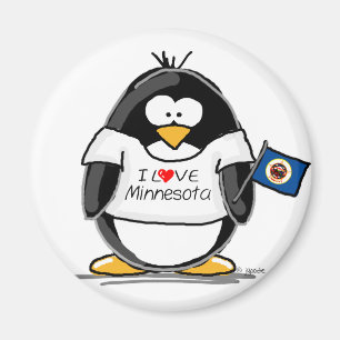 Minnesota-Pinguin Magnet