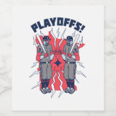 Minnesota Playoff Baseball Weinetikett (Einzelnes Label)