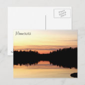 Minnesota - Poplar Postcard Postkarte (Vorne/Hinten)