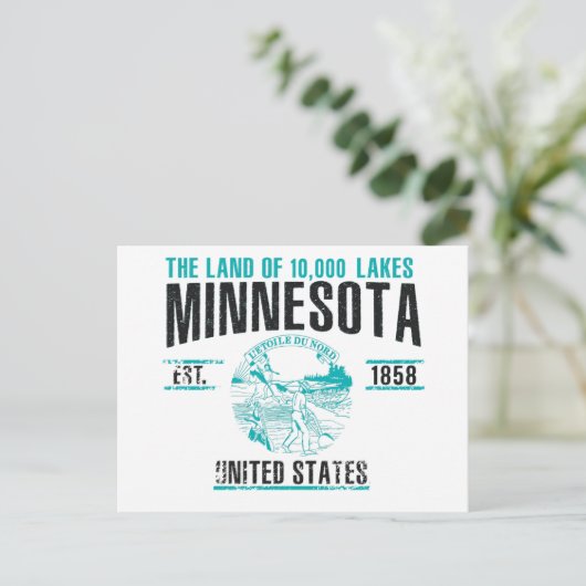Minnesota Postkarte (Stehend Vorderseite)