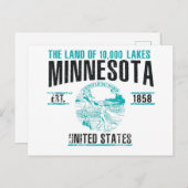 Minnesota Postkarte (Vorne/Hinten)