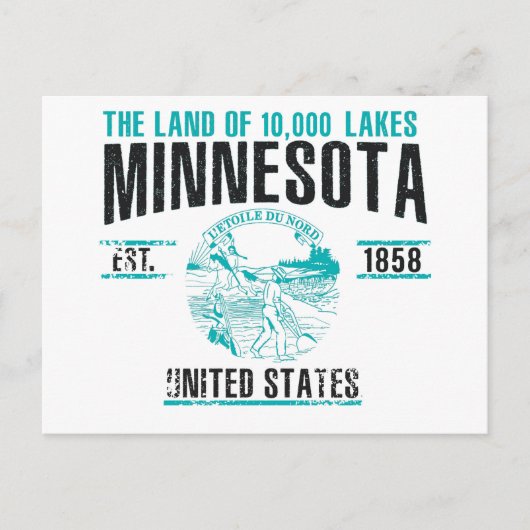 Minnesota Postkarte (Vorderseite)