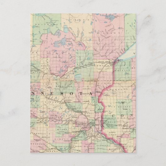 Minnesota Postkarte (Vorderseite)
