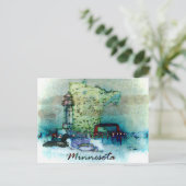 Minnesota Postkarte (Stehend Vorderseite)
