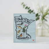 Minnesota Postkarte (Stehend Vorderseite)