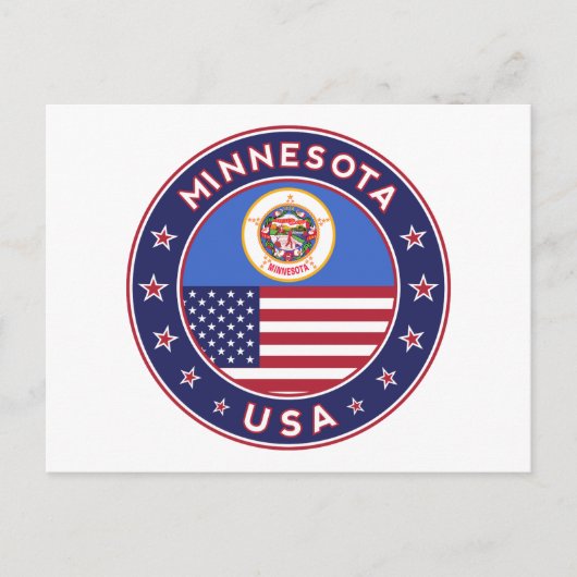 Minnesota Postkarte (Vorderseite)