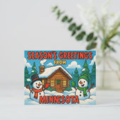 MINNESOTA POSTKARTE (Stehend Vorderseite)