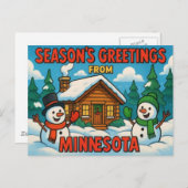 MINNESOTA POSTKARTE (Vorne/Hinten)