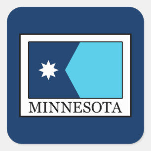 Minnesota Quadratischer Aufkleber