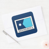 Minnesota Quadratischer Aufkleber (Umschlag)