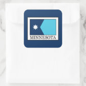 Minnesota Quadratischer Aufkleber (Tasche)