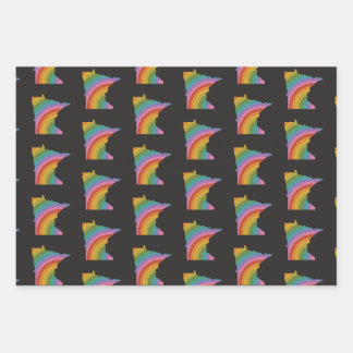 Minnesota Rainbow Wrapping Paper Geschenkpapier Set