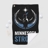 Minnesota Rebel Bird New State Flag Golfhandtuch (Insitu)