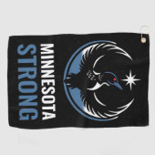 Minnesota Rebel Bird New State Flag Golfhandtuch (Horizontal)