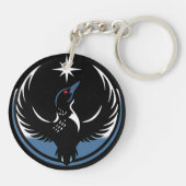 Minnesota Rebel Bird New State Flag Schlüsselanhänger (Rückseite)