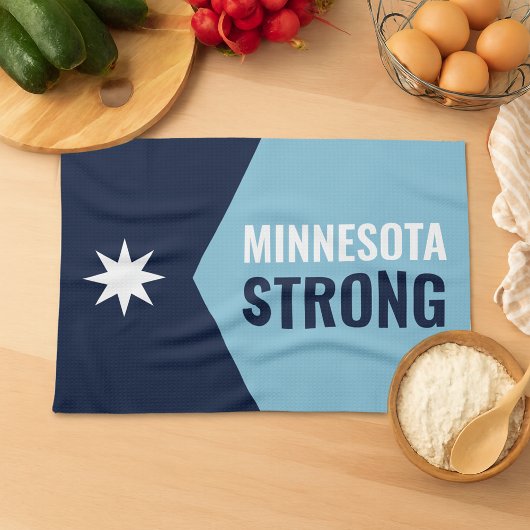 Minnesota Rebel New State Flag Geschirrtuch
