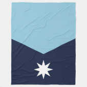 Minnesota-Rebell neue Staatsflagge Fleecedecke (Vorderseite)