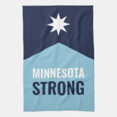 Minnesota-Rebell Neue Staatsflagge Geschirrtuch (Vertikal)