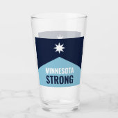 Minnesota-Rebell Neue Staatsflagge Glas (Vorderseite)