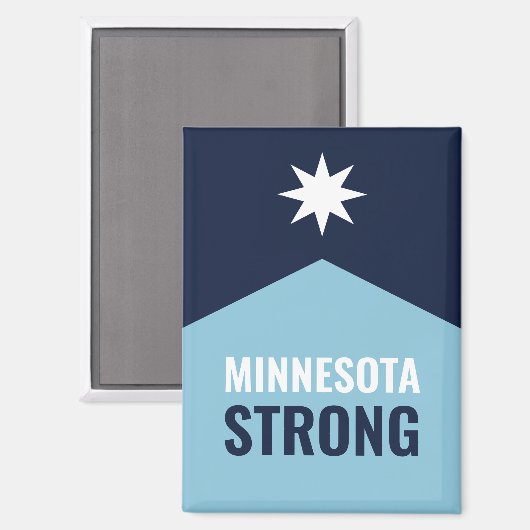 Minnesota-Rebell Neue Staatsflagge Magnet (Vorderseite/Rückseite)