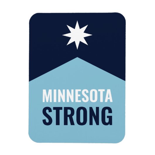 Minnesota-Rebell Neue Staatsflagge Magnet (Vertikal)