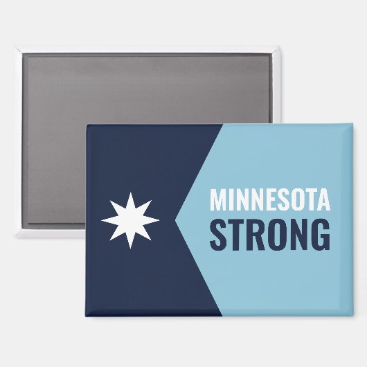 Minnesota-Rebell Neue Staatsflagge Magnet (Vorderseite/Rückseite)