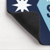 Minnesota-Rebell neue Staatsflagge Mousepad (Ecke)