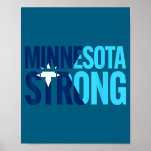 Minnesota-Rebell neue Staatsflagge Poster