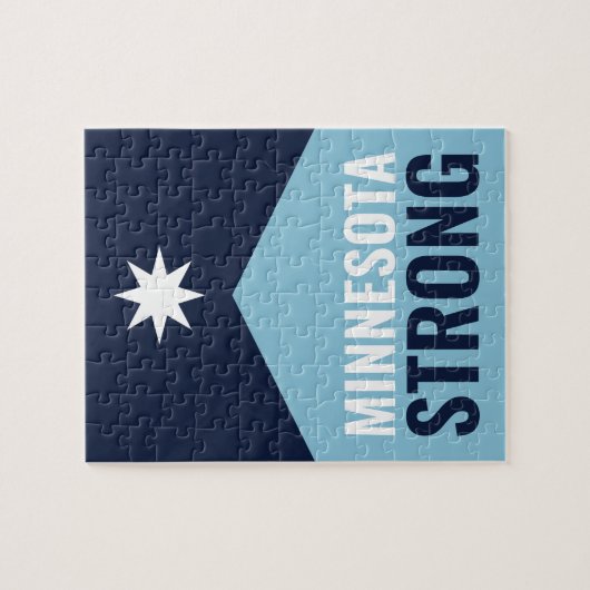 Minnesota-Rebell Neue Staatsflagge Puzzle (Horizontal)