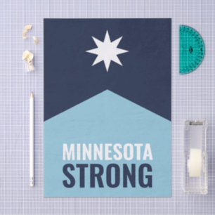 Minnesota-Rebell neue Staatsflagge Seidenpapier