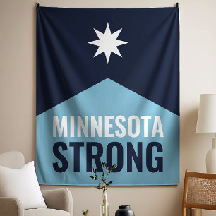 Minnesota-Rebell Neue Staatsflagge Wandteppich