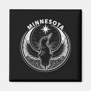 Minnesota-Rebell-Taucher neue Flagge des Bundessta Magnet