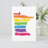 Minnesota Regenbogenstroche Einladung (Stehend Vorderseite)