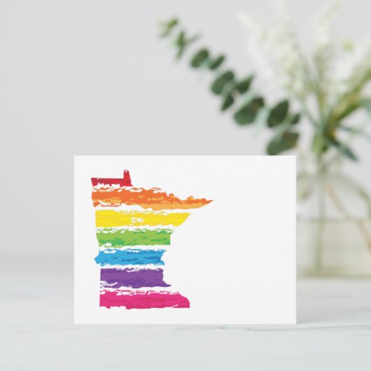Minnesota Regenbogenstroche Postkarte (Stehend Vorderseite)