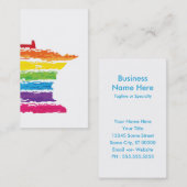 Minnesota Regenbogenstroche Visitenkarte (Vorne/Hinten)