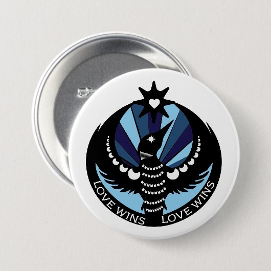 Minnesota-Resistance-Loon-Design-Button Button (Vorne & Hinten)