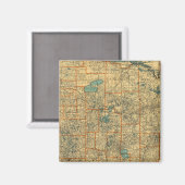 Minnesota Road Map Magnet (Vorderseite/Rückseite)
