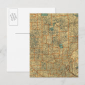 Minnesota Road Map Postkarte (Vorne/Hinten)