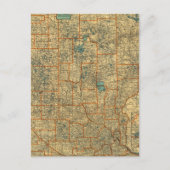 Minnesota Road Map Postkarte (Vorderseite)