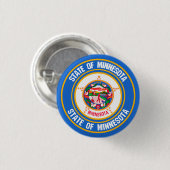 Minnesota Round Emblem Button (Vorne & Hinten)
