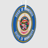 Minnesota Round Emblem Ornament (Vorderseite)