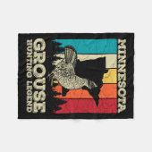 Minnesota Ruffed Grouse-Angebot für einen geplagte Fleecedecke (Vorderseite (Horizontal))