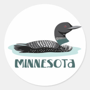 Minnesota Runder Aufkleber