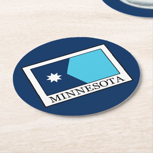 Minnesota Runder Pappuntersetzer (Angewinkelt)