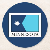 Minnesota Runder Pappuntersetzer (Vorderseite)