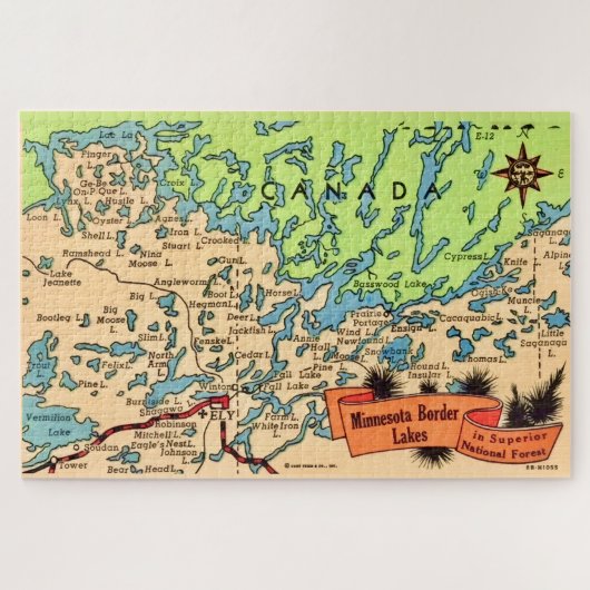 Minnesota-Seen 20x30-Mappenspiel Puzzle (Horizontal)